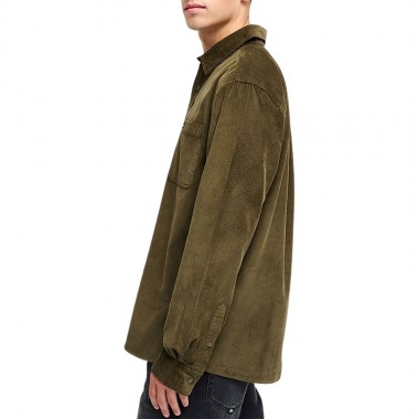 QUIKSILVER SMOKE TRAIL CORDUROY LS SHIRT GRAPE LEAF