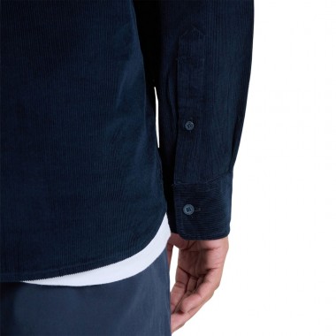 QUIKSILVER SMOKE TRAIL CORDUROY LS SHIRT DARK NAVY