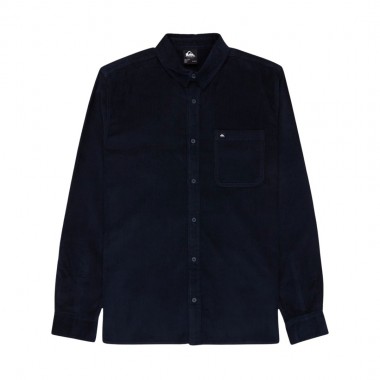 QUIKSILVER SMOKE TRAIL CORDUROY LS SHIRT DARK NAVY