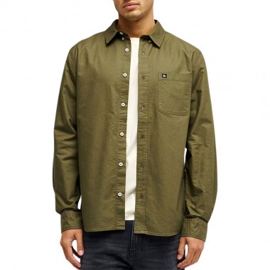 QUIKSILVER SMOKE TRAIL OXFORD LS SHIRT GRAPE LEAF