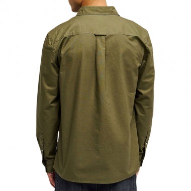 QUIKSILVER SMOKE TRAIL OXFORD LS SHIRT GRAPE LEAF
