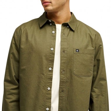 QUIKSILVER SMOKE TRAIL OXFORD LS SHIRT GRAPE LEAF