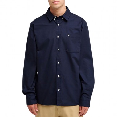 QUIKSILVER SMOKE TRAIL OXFORD LS SHIRT DARK NAVY