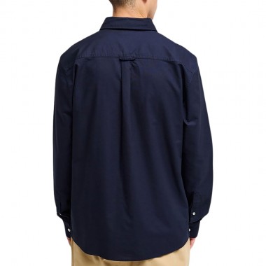 QUIKSILVER SMOKE TRAIL OXFORD LS SHIRT DARK NAVY