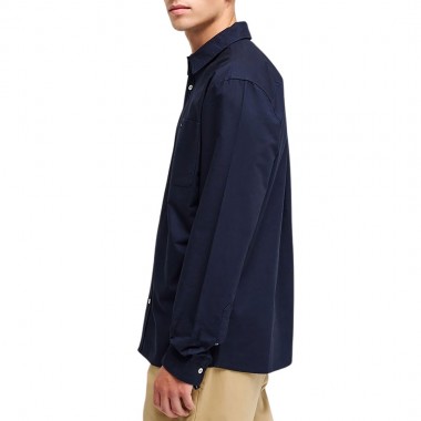 QUIKSILVER SMOKE TRAIL OXFORD LS SHIRT DARK NAVY