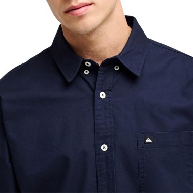 QUIKSILVER SMOKE TRAIL OXFORD LS SHIRT DARK NAVY
