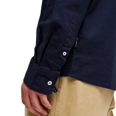 QUIKSILVER SMOKE TRAIL OXFORD LS SHIRT DARK NAVY