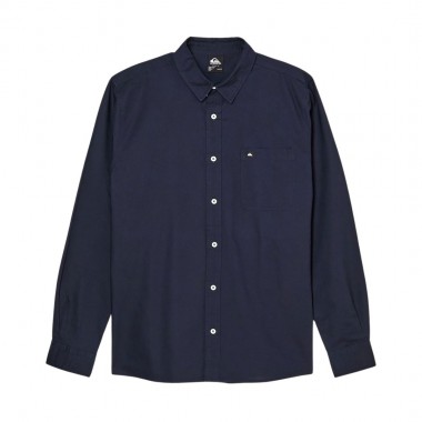 QUIKSILVER SMOKE TRAIL OXFORD LS SHIRT DARK NAVY