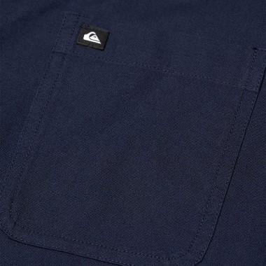 QUIKSILVER SMOKE TRAIL OXFORD LS SHIRT DARK NAVY