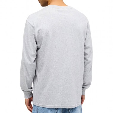 QUIKSILVER SALT WATER LS TEE LIGHT GREY HEATHER