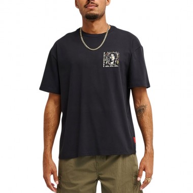 QUIKSILVER BOB MARLEY WARHEAD TEE BLACK