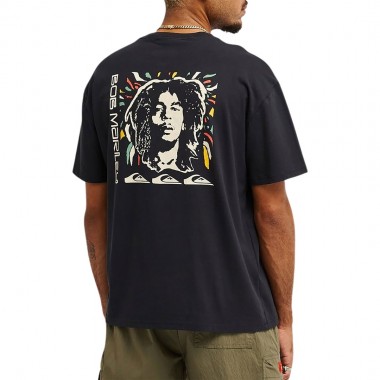 QUIKSILVER BOB MARLEY WARHEAD TEE BLACK