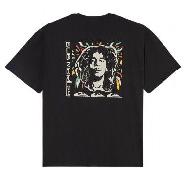 QUIKSILVER BOB MARLEY WARHEAD TEE BLACK
