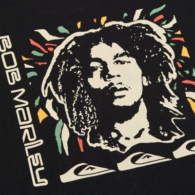 QUIKSILVER BOB MARLEY WARHEAD TEE BLACK