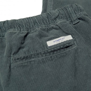 ELEMENT REGULAR COMFORT CHINO CORD PANTS DARK SLATE