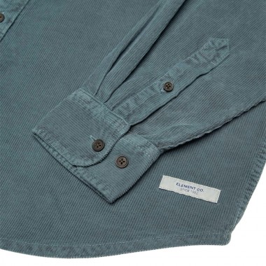 ELEMENT BUTTON DOWN REGULAR CORDUROY LS SHIRT DARK SLATE
