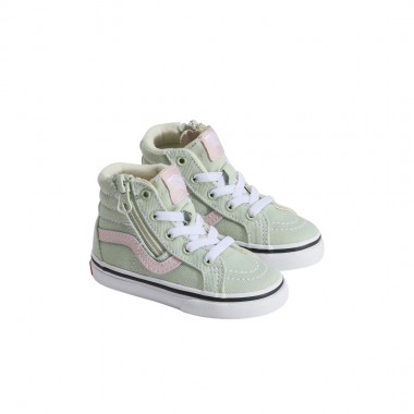 VANS SK8-HI REISSUE SIDE ZIP TOD SHOES DUSTY MINT/PINK