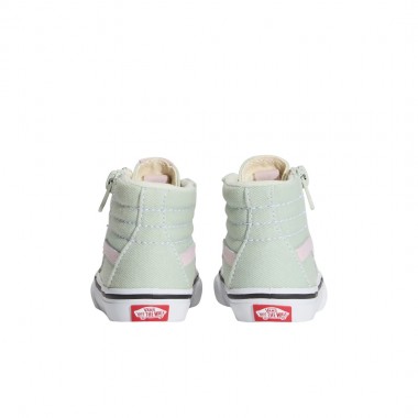 VANS SK8-HI REISSUE SIDE ZIP TOD SHOES DUSTY MINT/PINK