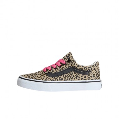 VANS OLD SKOOL LEOPARD POP K SHOES INCENSE/PINK VE