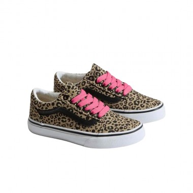 VANS OLD SKOOL LEOPARD POP K SHOES INCENSE/PINK VE