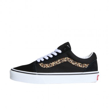 VANS OLD SKOOL LEOPARD K SHOES BLACK