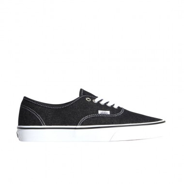 VANS AUTHENTIC DENIM SHOES BLACK/WHITE