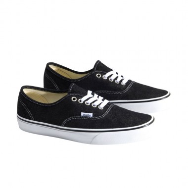 VANS AUTHENTIC DENIM SHOES BLACK/WHITE