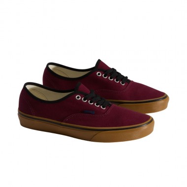 VANS AUTHENTIC BTS SHOES BURGUNDY/GUM