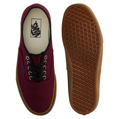 VANS AUTHENTIC BTS SHOES BURGUNDY/GUM