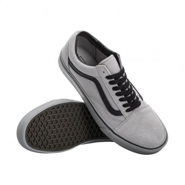 VANS OLD SKOOL SHOES TONAL LIGHT GRAY/BLACK
