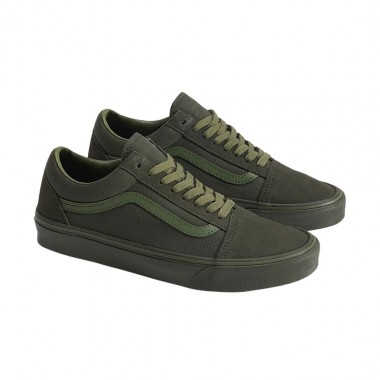 VANS OLD SKOOL SHOES TONAL OBSIDIAN FERN/GREEN