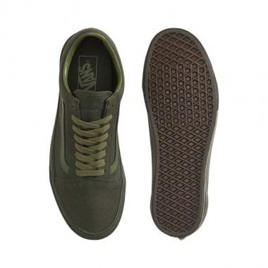 VANS OLD SKOOL SHOES TONAL OBSIDIAN FERN/GREEN
