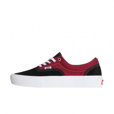VANS SKATE ERA SHOES BLACK/DARK RED