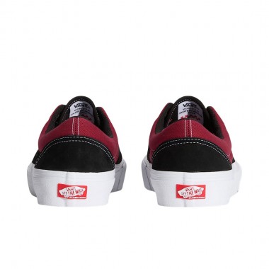 VANS SKATE ERA SHOES BLACK/DARK RED