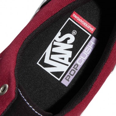 VANS SKATE ERA SHOES BLACK/DARK RED
