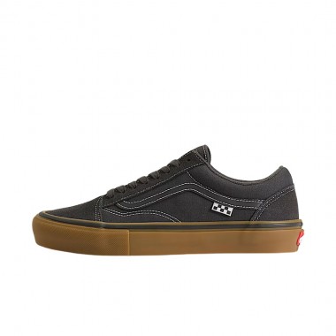VANS SKATE OLD SKOOL SHOES FADED BLACK/GUM