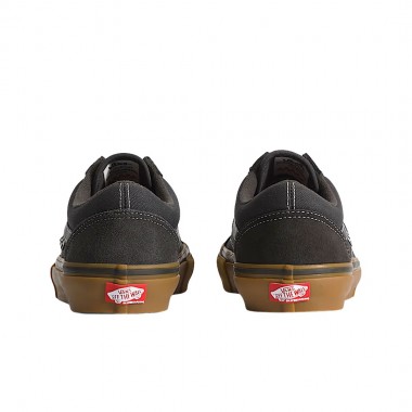 VANS SKATE OLD SKOOL SHOES FADED BLACK/GUM