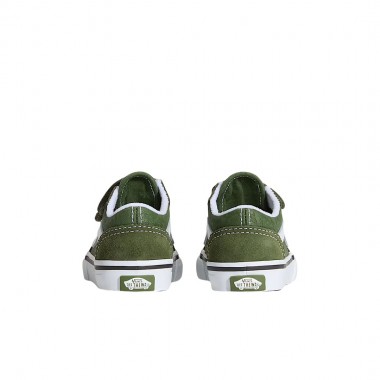 VANS OLD SKOOL V LOGO TOD SHOES ALPINE GREEN