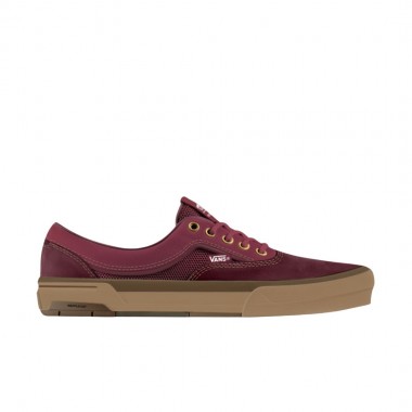 VANS SKATE ERA WAFFLECUP SHOES DARK RED/GUM