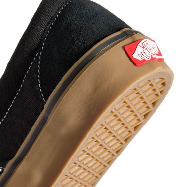 VANS SKATE SLIP-ON SHOES BLACK/GUM/WHITE