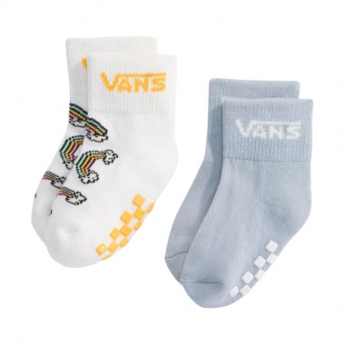 VANS CLASSIC INF CREW SOCKS 2-PACK SOFT SLATE