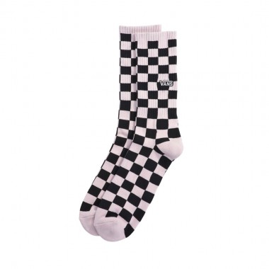 VANS CHECKERBOARD CREW SOCKS PALE PETAL