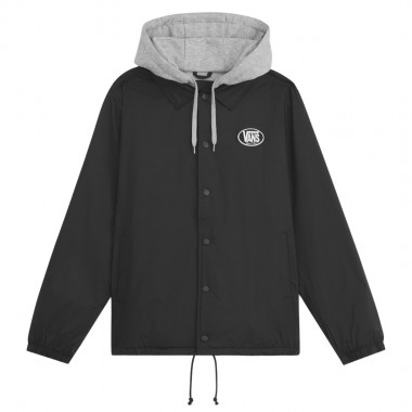 VANS TORREY HOODED COACHES JACKET BLACK