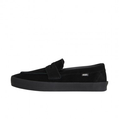 VANS SKATE LOAFER SUEDE SHOES BLACK/BLACK