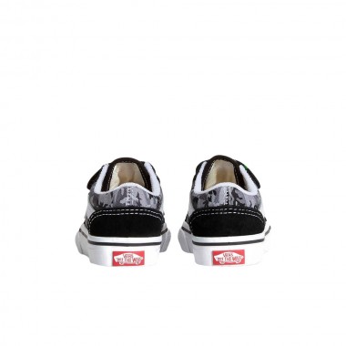 VANS OLD SKOOL V CHECK CAMO TOD SHOES BLACK/LIGHT GREY