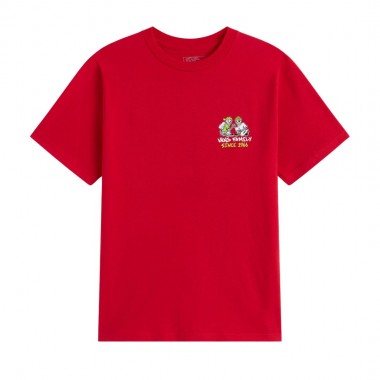 VANS CHECKER BROS K TEE RACING RED