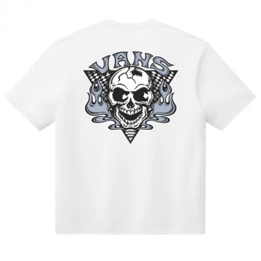 VANS BLAZE HEAD TEE WHITE