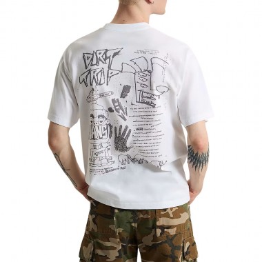 VANS DIRT TRIP TEE WHITE