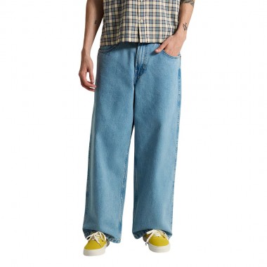 VANS DRILL CHORE BAGGY CARPENTER PANTS LIGHT STONEWASH