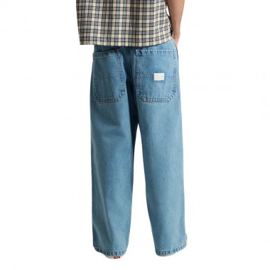 VANS DRILL CHORE BAGGY CARPENTER PANTS LIGHT STONEWASH